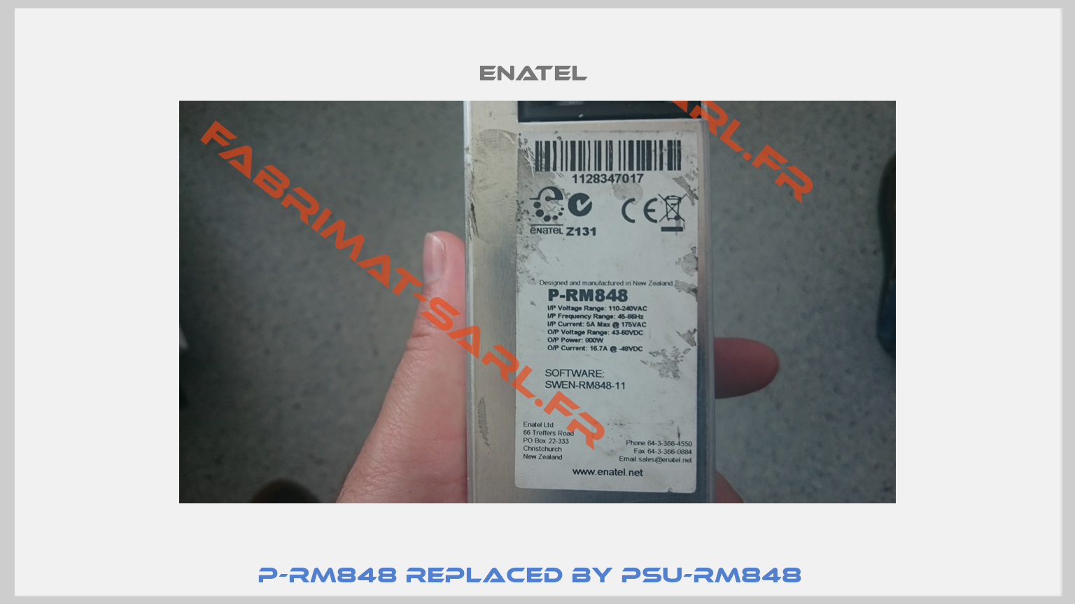 P-RM848 REPLACED BY PSU-RM848  -1