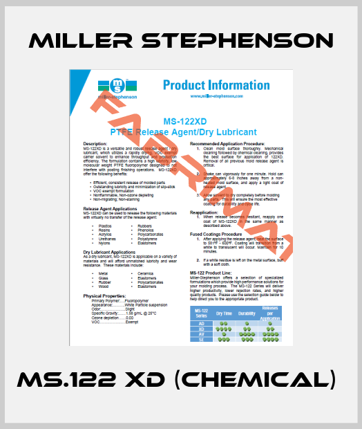 Ms 122 Ad Chemical Miller Stephenson France